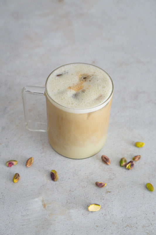 Islatte med pistaschsmak